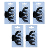 Pharmacy Health Medium Claw Clip Black Pack of 5