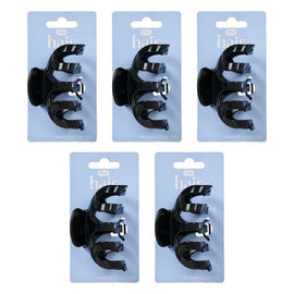Pharmacy Health Medium Claw Clip Black Pack of 5