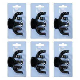 Pharmacy Health Medium Claw Clip Black Pack of 6