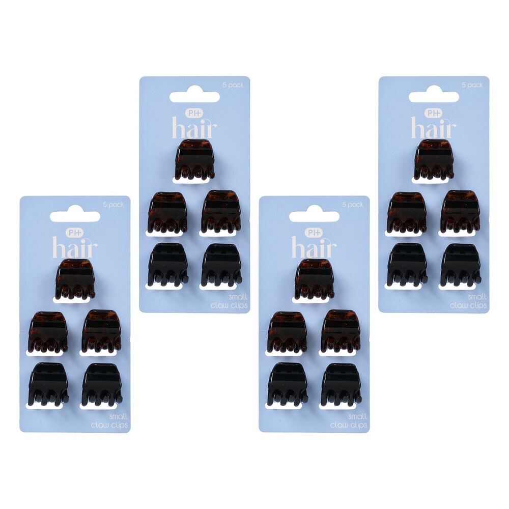 Pharmacy Health Small Claw Clips 5 Pack Bundle of 4
