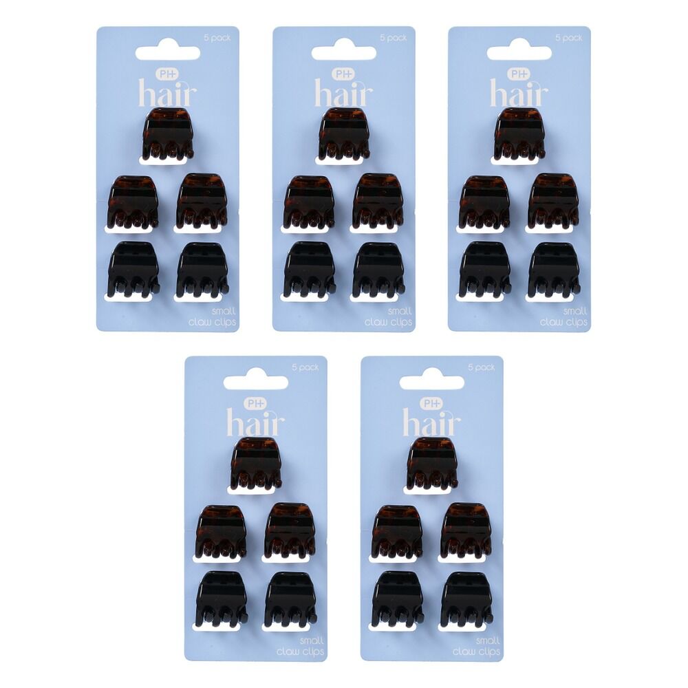 Pharmacy Health Small Claw Clips 5 Pack Bundle of 5