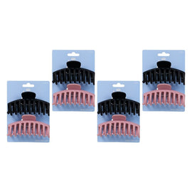 Pharmacy Health Large Matte Claw Clips 2 Pack Bundle of 4