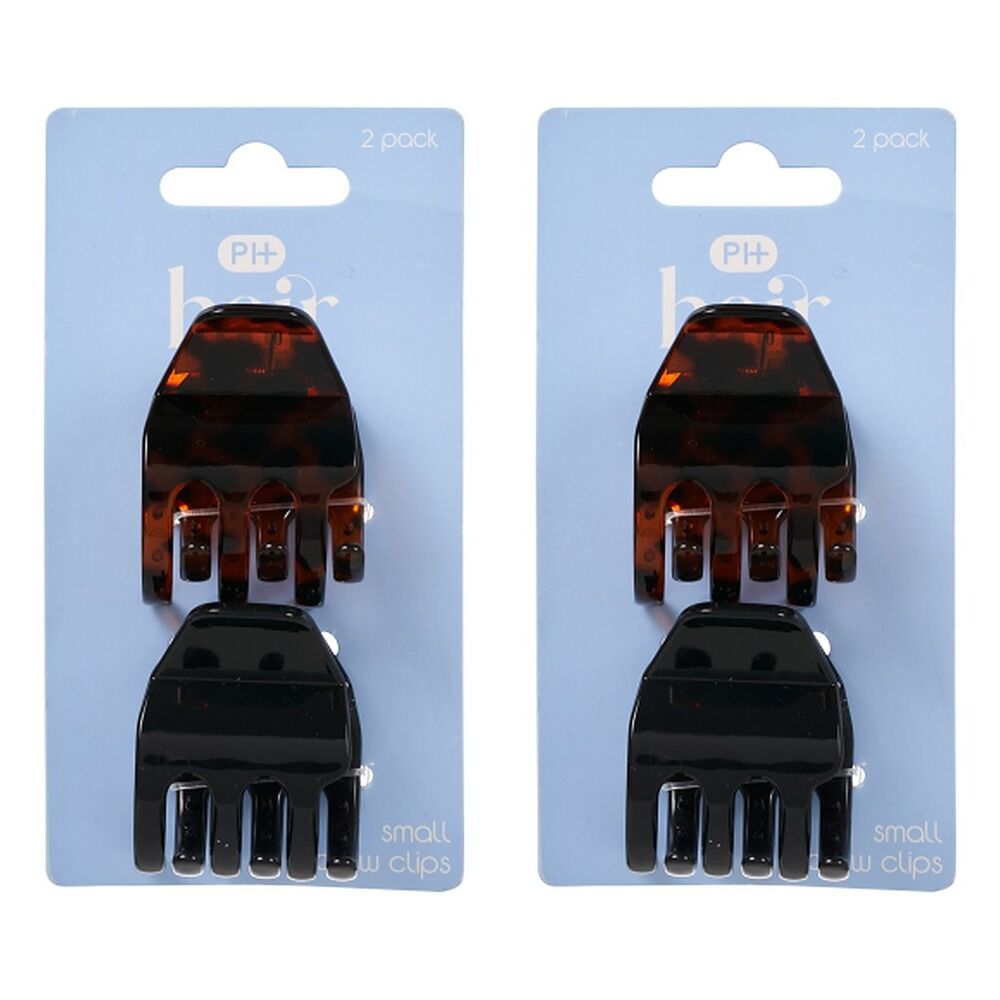 Pharmacy Health Small Claw Clips Mixed 2 Pack Bundle of 2