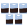 Pharmacy Health Thick Elastics Brunette 10 Pack Bundle of 5