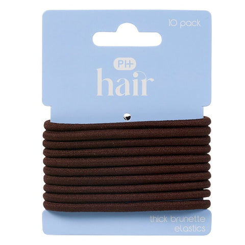 Pharmacy Health Thick Elastics Brunette 10 Pack