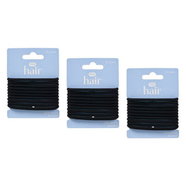 Pharmacy Health Thick Elastics Black 10 Pack Bundle of 3