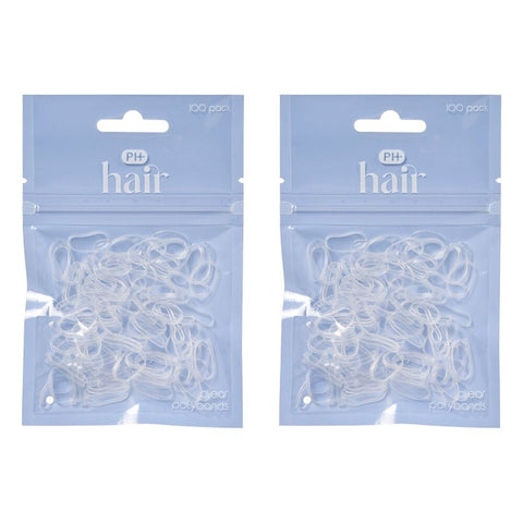 Pharmacy Health Polybands Clear 100 Pack Bundle of 2