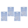 Pharmacy Health Polybands Clear 100 Pack Bundle of 4