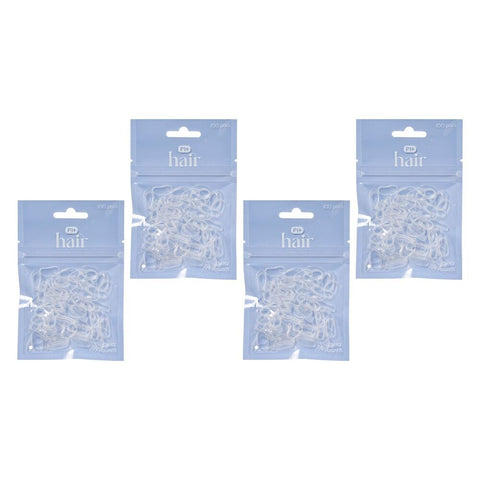 Pharmacy Health Polybands Clear 100 Pack Bundle of 4
