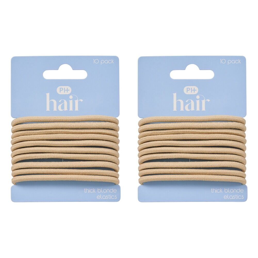 Pharmacy Health Thick Elastics Blonde 10 Pack Bundle of 2