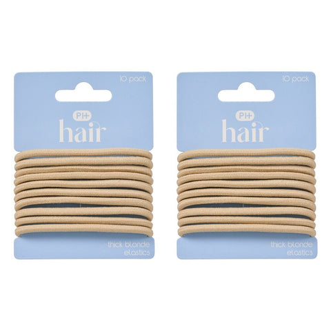 Pharmacy Health Thick Elastics Blonde 10 Pack Bundle of 2