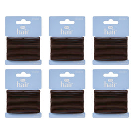 Pharmacy Health Thin Elastics Brunette 20 Pack Bundle of 6