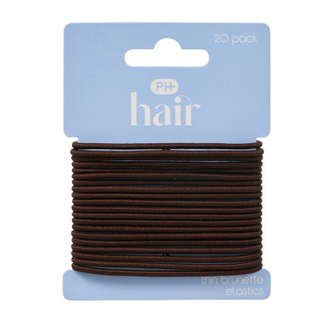 Pharmacy Health Thin Elastics Brunette 20 Pack