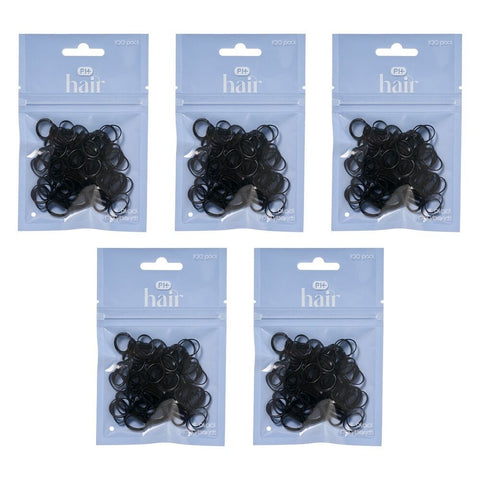 Pharmacy Health Polybands Black 100 Pack Bundle of 5