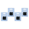 Pharmacy Health Hair Spirals Black 3 Pack Bundle of 4