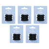 Pharmacy Health Hair Spirals Black 3 Pack Bundle of 5
