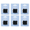 Pharmacy Health Hair Spirals Black 3 Pack Bundle of 6