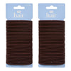 Pharmacy Health Thick Elastics Brunette 30 Pack Bundle of 2