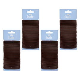 Pharmacy Health Thick Elastics Brunette 30 Pack Bundle of 4