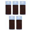 Pharmacy Health Thick Elastics Brunette 30 Pack Bundle of 5