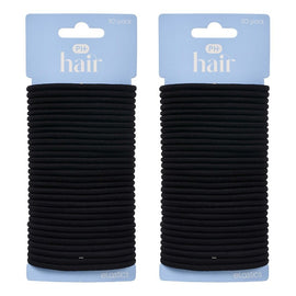 Pharmacy Health Thick Elastics Black 30 Pack Bundle of 2