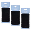 Pharmacy Health Thick Elastics Black 30 Pack Bundle of 3