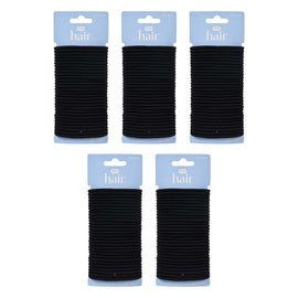 Pharmacy Health Thick Elastics Black 30 Pack Bundle of 5