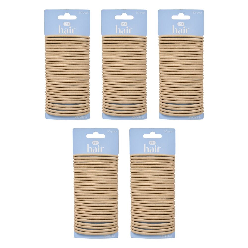 Pharmacy Health Thick Elastics Blonde 30 Pack Bundle of 5