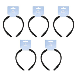 Pharmacy Health Fashion Headband Black Pack of 5