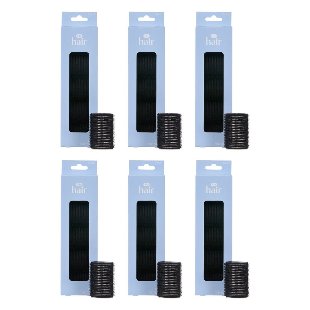 Pharmacy Health Hair Rollers Large 5 Pack Bundle of 6