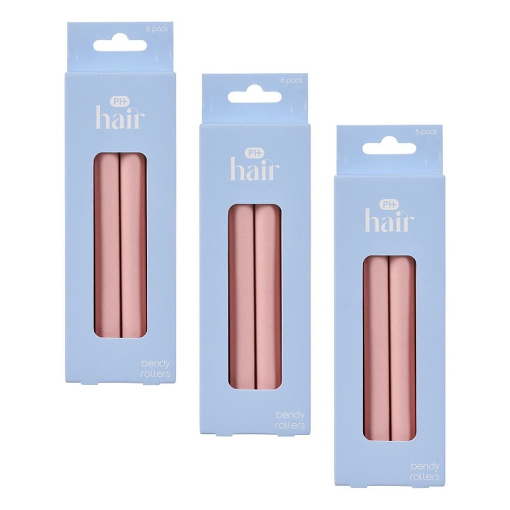 Pharmacy Health Bendy Rollers 8 Pack Bundle of 3