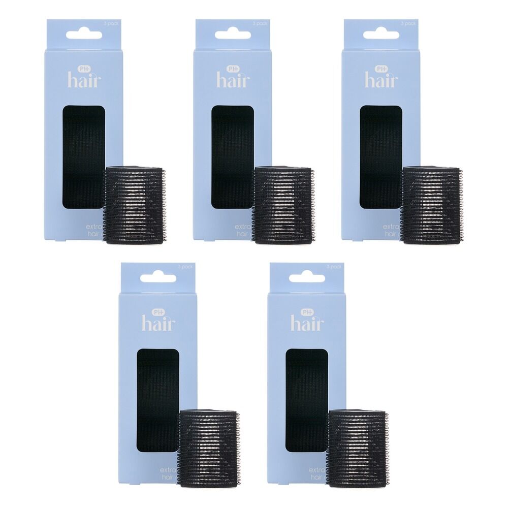Pharmacy Health Hair Rollers Extra Large 3 Pack Bundle of 5