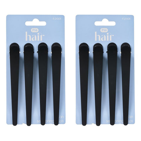 Pharmacy Health Salon Sectioning Clips 4 Pack Bundle of 2