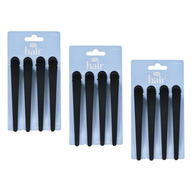 Pharmacy Health Salon Sectioning Clips 4 Pack Bundle of 3