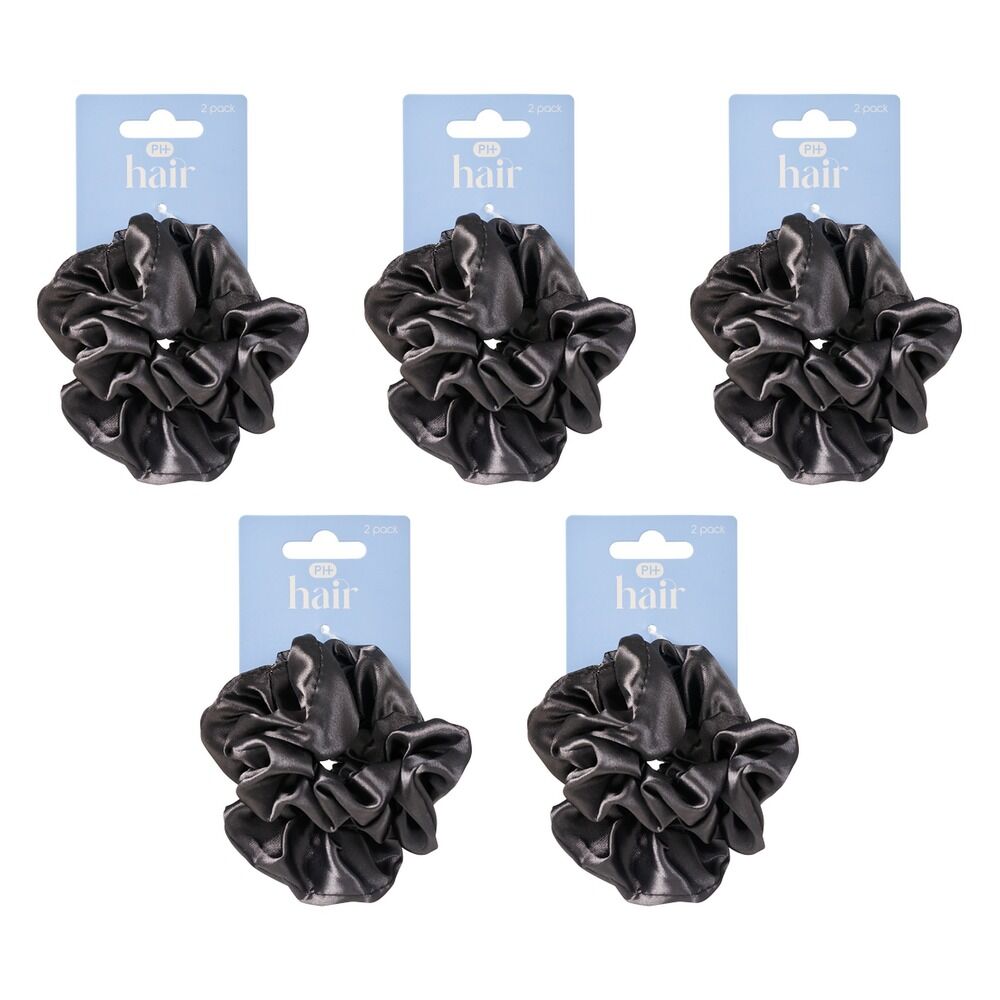 Pharmacy Health Sleep Scrunchies Grey 2 Pack Bundle of 5