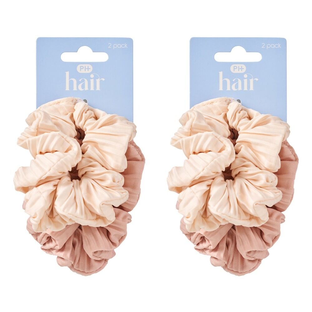 Pharmacy Health Scrunchie Luxe Nude 2 Pack Bundle of 2