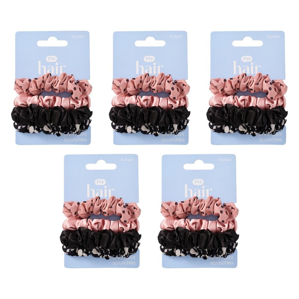 Pharmacy Health Scrunchie Mixed 4 Pack Bundle of 5