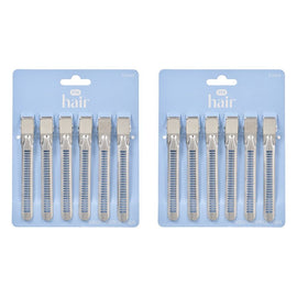 Pharmacy Health Salon Control Clips 6 Pack Bundle of 2