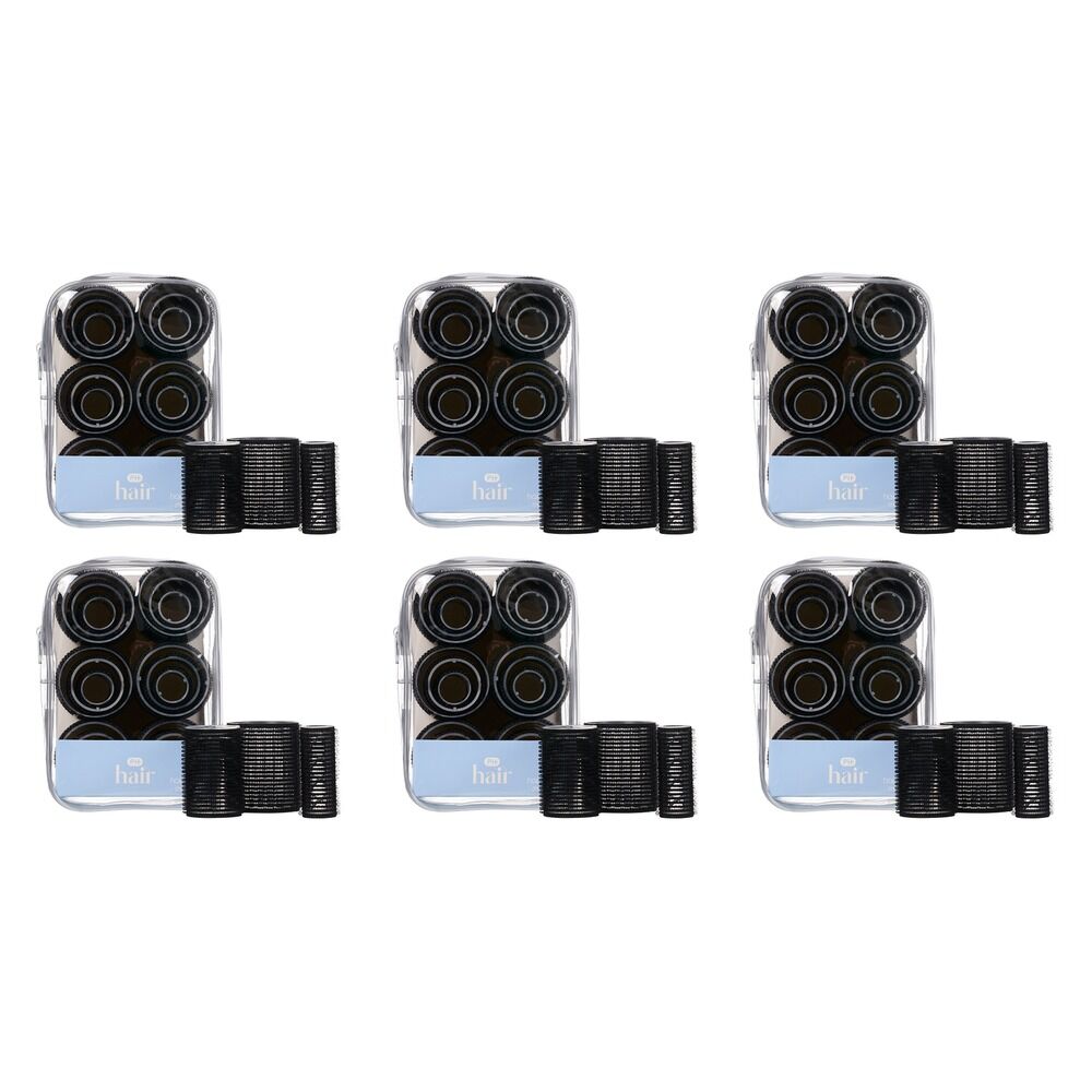 Pharmacy Health Hair Rollers Multipack 18 Pack Bundle of 6