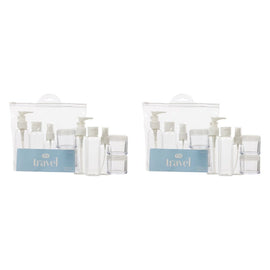 Pharmacy Health Refillable Travel Set 5 Pack Bundle of 2