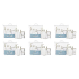 Pharmacy Health Refillable Travel Set 5 Pack Bundle of 6
