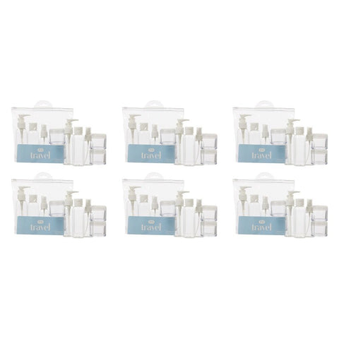 Pharmacy Health Refillable Travel Set 5 Pack Bundle of 6
