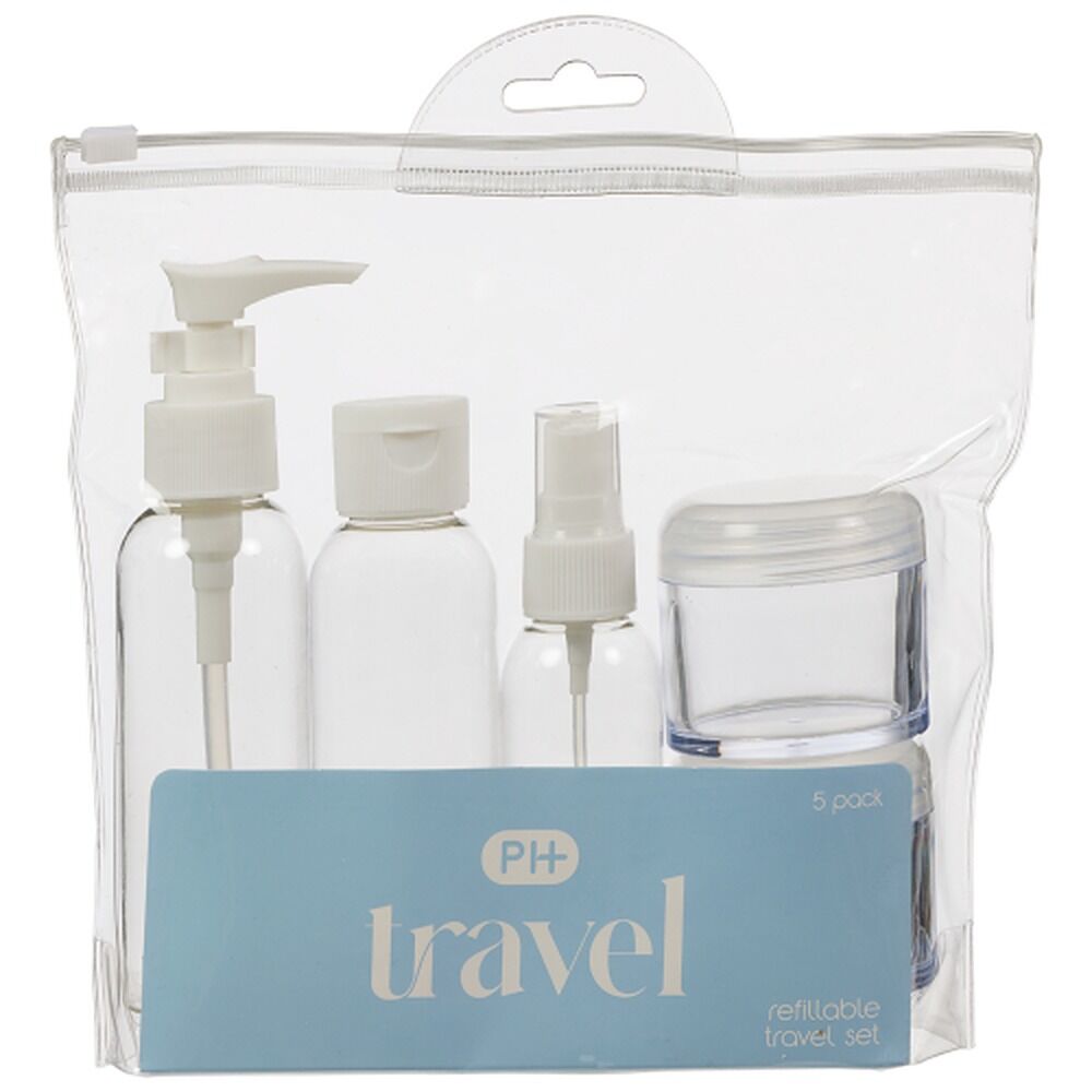 Pharmacy Health Refillable Travel Set 5 Pack