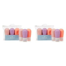 Pharmacy Health Refillable Silicone Bottles Medium 80ml 3 Pack Bundle of 2