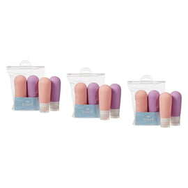 Pharmacy Health Refillable Silicone Bottles Large 100ml 2 Pack Bundle of 3