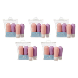 Pharmacy Health Refillable Silicone Bottles Large 100ml 2 Pack Bundle of 5