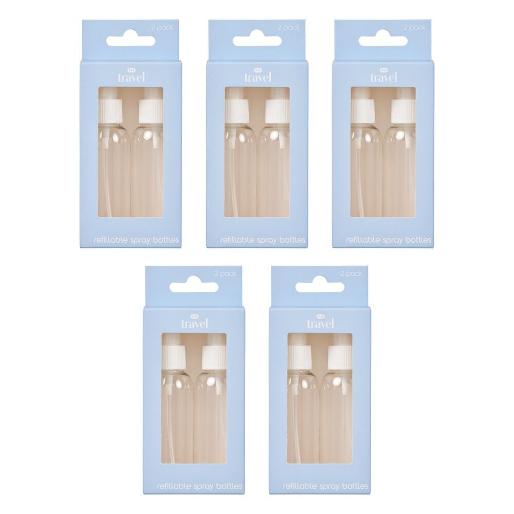 Pharmacy Health Refillable Spray Bottles 2 Pack Bundle of 5