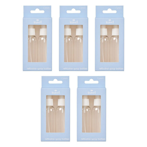 Pharmacy Health Refillable Spray Bottles 2 Pack Bundle of 5