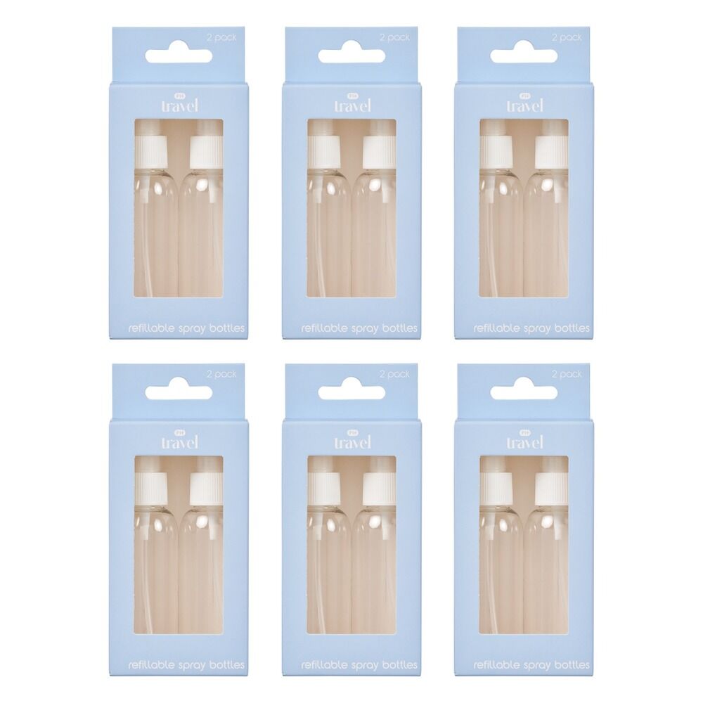 Pharmacy Health Refillable Spray Bottles 2 Pack Bundle of 6
