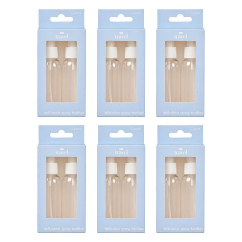 Pharmacy Health Refillable Spray Bottles 2 Pack Bundle of 6